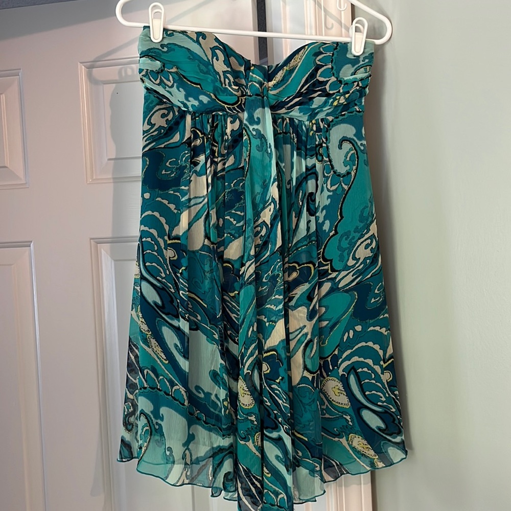 Silk Strapless Dress